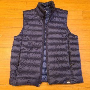 Dark blue REI medium down / puffer vest EUC